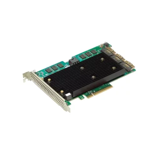 RAID-контроллер Broadcom 9670-24i SGL (05-50123-00 / 03-50123-00002 / 03-50123-00003) , PCIe 4.0 Full Height, 24G SAS/ SATA/ NVMe, RAID 0,1,5,6,10,50,60, 24port(3x8 SFF-8654), 8GB Cache, SAS4124 ROC, RTL (05-50123-00 (002 / 003))