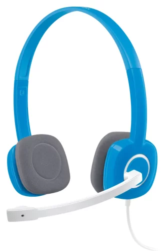 Проводная гарнитура Logitech H150 голубой (981-000372)
