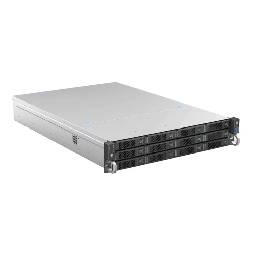 Procase BS212-SATA3-B-0 Корпус 2U Rack server case 12 SATA III / SAS 6Gbit hotswap HDD 3*MiniSAS(8087), черный, без блока питания, глубина 650мм, MB 12x13