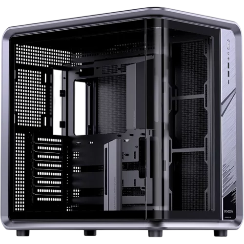 Корпус без блока питания/ Case JONSBO BO400CG, Midi-Tower, TG, no fan, 2xUSB-A 3.0 + 1xUSB-C 3.2, ATX, mATX, mITX Grey (BO400CG GRAY)