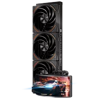 Водяное охлаждение для процессора/ Water Cooling System Thermalright Rainbow Vision 360 Turbo (360mm, LED, Black, ARGB/ Fans: 3x120mm, 120.38CFM, 44.7dBA, 3000RPM/ Pump height 86mm, 6400RPM, Rad thick (R-VISION-TURBO-BL-360-ARGB)