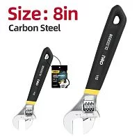 Разводной DL120008 200мм, противоскользящая обливная ручка, диапазон захвата 0-25мм