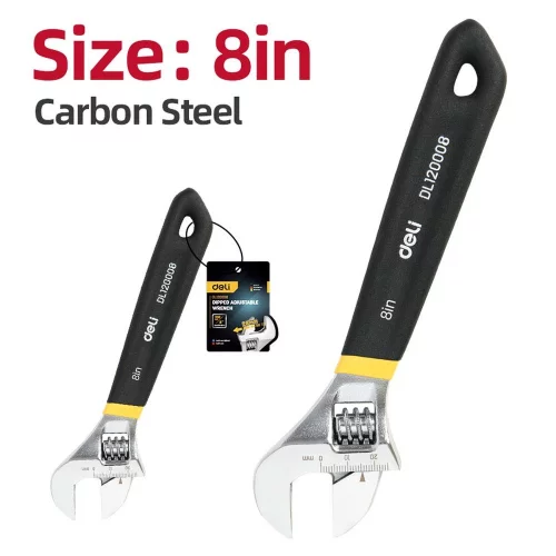 Разводной DL120008 200мм, противоскользящая обливная ручка, диапазон захвата 0-25мм