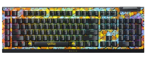 Игровая клавиатура Razer BlackWidow V4 X (Green Switch) - Pokemon Kanto Starters Ed. - US Layout/ Razer BlackWidow V4 X (Green Switch) Gaming keyboard - Pokemon Kanto Starters Ed. - US Layout (RZ03-04704200-R3M1)