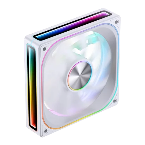 Кулер для корпуса/ Case Cooler JONSBO ZA-120WR Reverse (120x120x28mm, 4-pin PWM, ARGB, 62.4CFM, 37.3dBA, 2400RPM, White)
