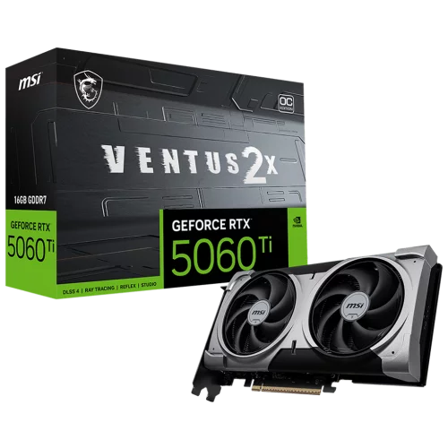 MSI RTX 5060 Ti 16G VENTUS 2X OC PLUS NV RTX 5060TI 16Gb 128bit GDDR7 2617/2800