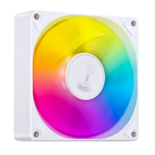 Кулер для корпуса/ Case Cooler JONSBO SL-925W (92x92x25mm, 4-pin PWM, ARGB, 38.2CFM, 33.8dBA, 2200RPM, White) (SL-925 ARGB WHITE)