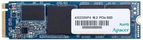 Диск SSD Apacer SSD AS2280P4 512Gb M.2 2280 PCIe Gen3x4, R2100/ W1500 Mb/ s, 3D TLC, MTBF 1.5M, NVMe 1.3, 400TBW, Retail, 1 years (AP512GAS2280P4-1) (AP512GAS2280P4-1_1)
