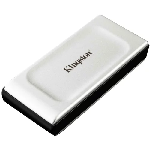 Твердотельный накопитель/ Kingston External SSD XS2000, 500GB, Type-C, USB 3.2 Gen 2x2, R/W 2000/2000MB/s, IP55, 70x33x14mm, Silver (12 мес) (SXS2000/500G)