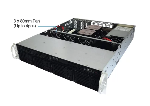 Серверный корпус/ 8-port 12Gbps SAS/ SATA BP and 550W 2U Single PSU (CS-R25-42P) фото 4