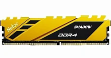 DDR 4 DIMM 16Gb PC21300, 2666Mhz, Netac Shadow NTSDD4P26SP-16Y C19 Yellow, с радиатором