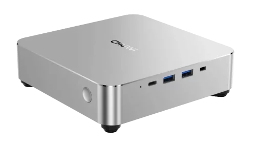 Chuwi AuBox AMD Ryzen 7 8745HS(3.8Ghz)/ 32768Mb/ 1024PCISSDGb/ Int:Intel UHD Graphics/ BT/ WiFi/ war 1y/ 0.74kg/ Gold+Black/ Win11Pro + Aluminum+plastic/ RAM slot*2/ bracket/ USB2.0*1/ USB3.2*2/ USB3.0*1/ Type-C*2/ (CWI603R7P32)