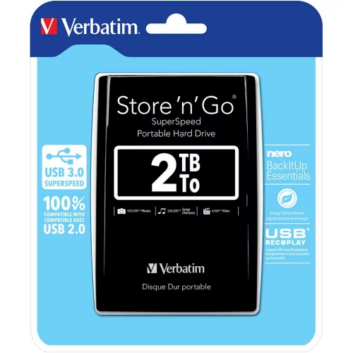 Внешний HDD Verbatim Store 'n' Go 2 Тб (053177) фото 4