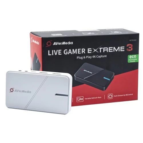 Устройство видеозахвата внешнее AVER Media Live Gamer Extreme 3, White (GC551G2) RTL (61GC551G20BR)