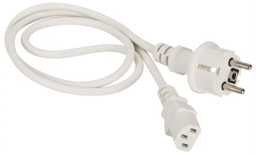 Шнур питания C13-Schuko прямая, 3х0.75, 220В, 10А, белый, 1 метр (LAN-PP13/ SH-1.0-WH) (LAN-PP13/SH-1.0-WH)
