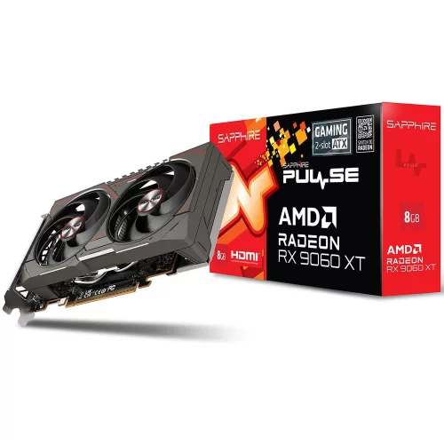 Видеокарта Sapphire RX9060XT PULSE 8GB GDDR6 128bit DP 2xHDMI 2FAN RTL (11350-05-20G)