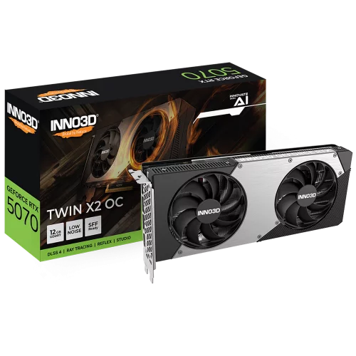 Видеокарта INNO3D RTX 5070 X2 OC/ / RTX5070, HDMI, DP*3, 12G,D7 (N50702-12D7X-195064N)