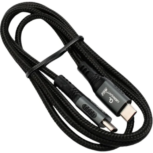 Cablexpert Кабель USB2.0 Type-C/ Type-C, 5А, 240Вт, PD3.1/ QC4.0, медь, оплетка, 1м, черный (CCP-USB2.0-240W-1M)