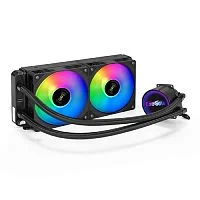Exegate EX293458RUS Комплект водяного охлаждения ExeGate BlackWater-240.PWM.ARGB (3 PIN 5V ADDRESSABLE RGB подсветка, LGA2066/2011/1366/1150/1151/1155/1156/1200/1700/AM4/FM1/FM2/FM2+/AM2/AM2+/AM3/AM3+