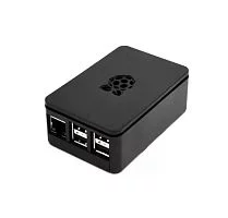 Корпус ACD RA179 Корпус ACD Black ABS Plastic case with Logo for Raspberry Pi 3 B/ B+, совместим с креплением VESA Mount (RASP1793)(ASM-1900036-22)(аналог 167-7046)