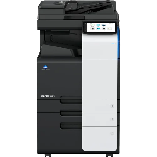 Konica Minolta bizhub C301i (МФУ, A3, 30 стр./ мин, без крышки и ADF, без тумбы, без картриджей, без кабеля питания, запуск только инженером платно) (ADXK021)