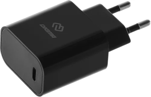 Сетевое зар./ устр. Digma DGW2C 20W 3A (PD) USB-C универсальное черный (DGW2C0F010BK)