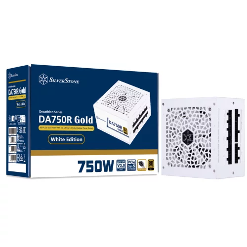 Блок питания Silverstone G54ADA075R4M220 80 PLUS Gold 750W ATX 3.0 & PCIe 5.0 Fully Modular Power Supply White
