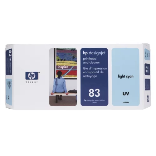Набор HP 83, светло-голубая печатающая головка Light Cyan UV Printhead and Printhead Cleaner (C4964A)