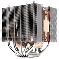 Кулер для процессора/ CPU Cooler Noctua NH-D12L (148W, 4-pin PWM, 145mm, Al/Cu, 5x6mm, 1x120mm, 60.1CFM, 22.6dBA, 2000RPM, S: 1851/1700/1200/115X, AM5/AM4, Beige/Brown)