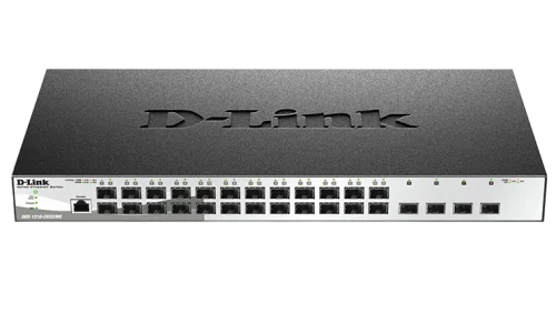 Управляемый L2 коммутатор/ Управляемый L2 коммутатор, 24x1000Base-X SFP, 4x10GBase-X SFP+, CLI, консольный порт RJ-45, RPS, поддержка Dying Gasp (DGS-1210-28XS/ME/C1A)