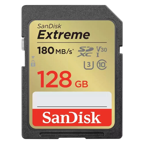 SecureDigital 128GB SanDisk SDXC Class 10 V30 UHS-I U3 Extreme 180MB/ s (SDSDXVA-128G-GNCIN)