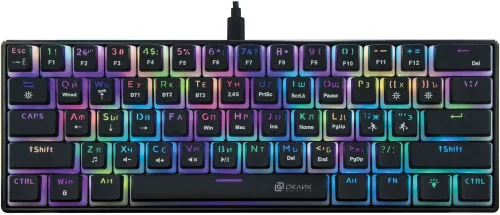 Клавиатура Оклик K763W механическая черный USB беспроводная BT/ Radio Multimedia for gamer LED (1920548)