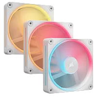 Кулер для корпуса/ Case Cooler Corsair iCUE LINK LX120-R RGB Reverse (120x120x25mm, 4-pin PWM, RGB, 66.7CFM, 37.7dBA, 2400RPM, White, 3pcs) (CO-9051054-WW)