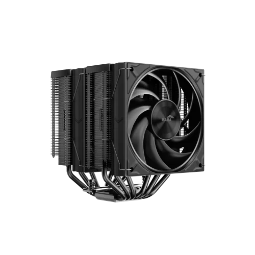 Кулер для процессора/ CPU Cooler SAMA A60B (265W, 4-pin PWM, 156.5mm, 6x6mm, 2x120mm, 78CFM, 29dBA, 2200RPM, S: 1851/1700/1200/115X, AM5/AM4, black) (A60-BKWNNXOX-G) фото 5