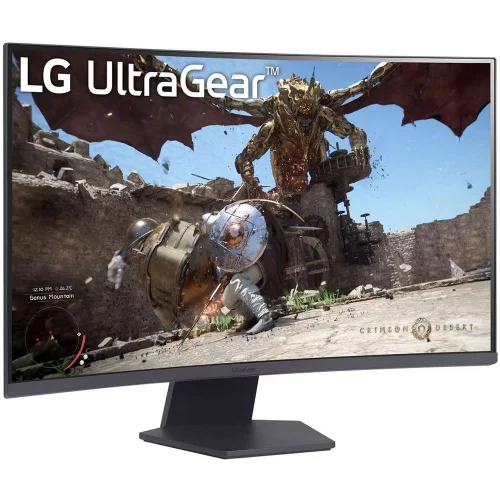 Монитор 31.5 LG 32GS60QC-B Black (VA, 2560x1440, HDMI+HDMI+DP, 1 ms, 178°/ 178°, 300 cd/ m, 3000:1, 180Hz, Curved 1000R) (32GS60QC-B.ARUZ (ARUQ)) фото 3