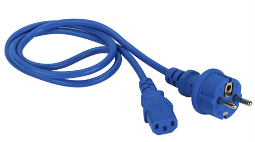 Шнур питания C13-Schuko прямая, 3х0.75, 220В, 10А, синий, 2 метра (LAN-PP13/ SH-2.0-BL) (LAN-PP13/SH-2.0-BL)