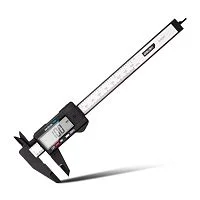 Электронный штангенциркуль Deli DL90150 150мм, метрическая/дюймовая конвертация, пластик, светодиодный дисплей