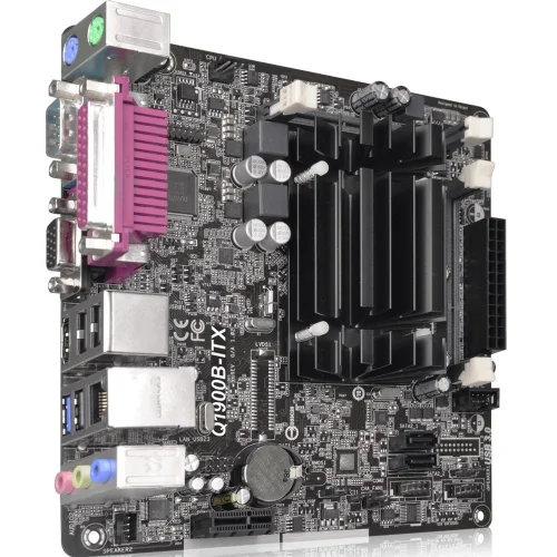 Материнская плата с ЦПУ ASRock Q1900B-ITX (Q1900B-ITX) Материнская плата с ЦПУ ASRock Q1900B-ITX, Intel® Quad-Core Processor J1900 (2 GHz), Mini-ITX, 2xDDR3/DDR3L-1333 SO-DIMM, Max 16GB, 1xPCI-Ex1, 1xSATA2, Giga Lan, 6CH, VGA/HDMI, 3xUSB2.0, 1xUSB3.0 RTL {20} фото 4