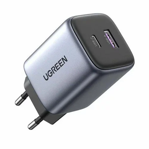 Сетевое зарядное устройство UGREEN CD350 (15539) Nexode 35W USB-A - USB-C Wall Charger EU Цвет:серый (15539_)