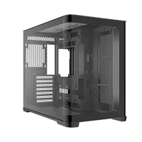 Корпус Компьютер без блока питания/ Case SAMA V60E Black, Midi-Tower, TG, no fans, 2xUSB 3.0 + 1xUSB 3.2 Type-C, ATX, mATX, mITX Black (V60E-BKADA0X1-GL)