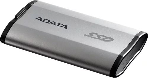 Твердотельный накопитель/ ADATA External SSD SD810, 4000GB, Type-C, USB 3.2 Gen2х2, up to R/ W 2000/ 2000 MB/ s, 72.7x44x12.2mm, Silver (5 лет) (SD810-4000G-CSG) фото 4