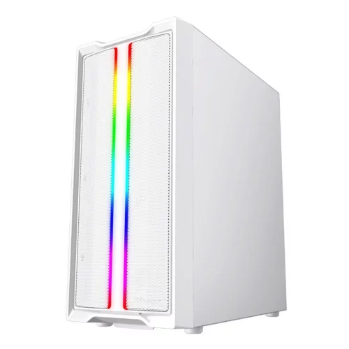 Powercase CMIEW-F4S Корпус Mistral Evo White, Tempered Glass, 1x 120mm PWM ARGB fan + ARGB Strip + 3x 120mm PWM non LED fan, белый, ATX (CMIEW-F4S) фото 2