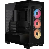 Корпус без блока питания/ Case Corsair 3500X RS-R ARGB, Midi-Tower, TG, 3x120mm ARGB, 2xUSB-A 3.2, 1xUSB 3.2 Type-C, E-ATX, ATX, mATX, mITX Black (CC-9011322-WW)