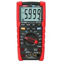 Профессиональный мультиметр UNI-T UT195M Напряжение постоянного/ переменного тока (1000 В); постоянный/ переменный ток (20А); Сопротивление (60 МОм); Емкость (60 мФ); Частота (40 МГц); Температура (1000 ℃)