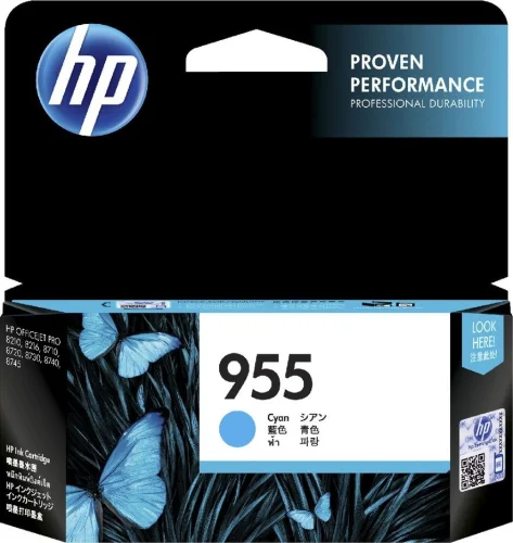 L0S51AA HP 955 оригинальный картридж (700 стр.) для HP OJP 77xx/82xx/87xx Cyan