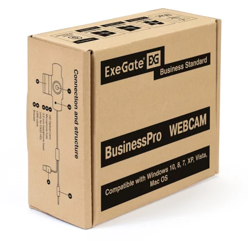 *Веб-камера ExeGate BusinessPro C922 FullHD Tripod, USB, 1920х1080, микр.с шумоподавл, универс.крепл.[EX287242RUS] фото 5