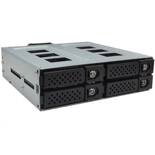 Procase G2-104-SATA3-BK {Hot-swap корзина 4 SATA3/ SAS 12G,черный,с замком,hotswap mobie rack 2,5