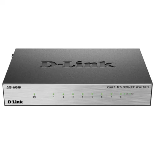 Коммутатор D-Link DES-1008D/ L2B 8x RJ45 (DES-1008D/ L2B) (DES-1008D/L2B)