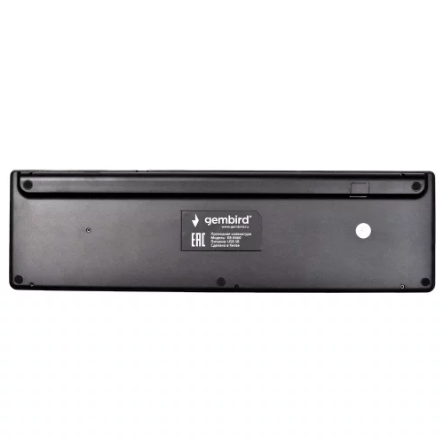 Проводная клавиатура Gembird, 103кл+5 доп, 12Fn, ножничная, тихая, 1.5м, черная (KB-8460) фото 2