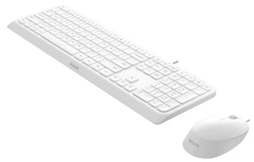 Клавиатура+мышь Philips SPT6207W, SPT6207W/87 (SPT6207W/87) Клавиатура+мышь Philips SPT6207W 104 клав/ 3 кнопки 1000dpi, русская заводская раскладка (SPT6207W/ 87) (SPT6207W/87) фото 2
